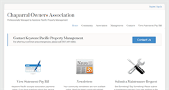 Desktop Screenshot of chaparralhoa.com